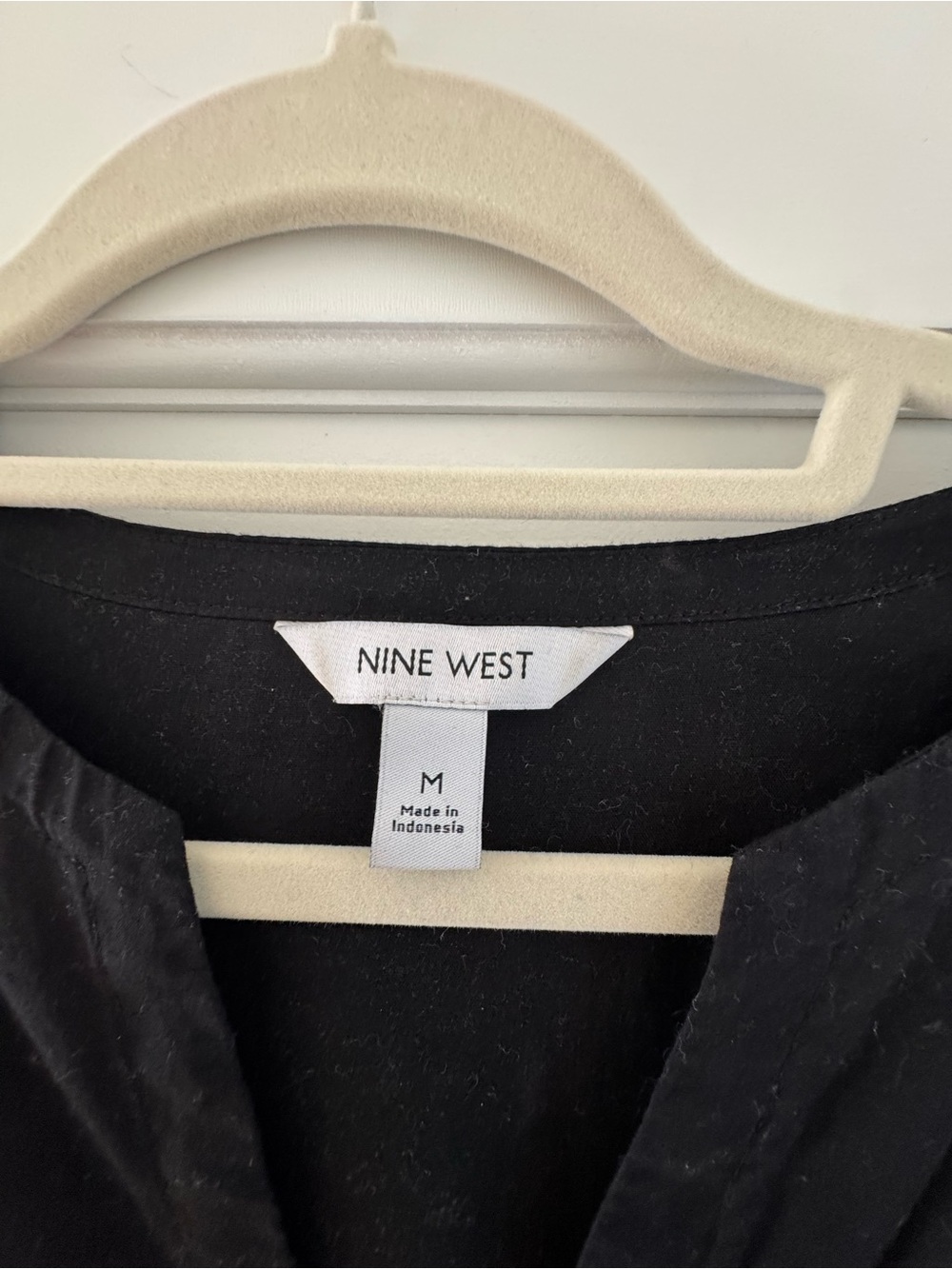 Nine West Black Eyelet-Sleeve Tiered Midi Dress - Picture 6 of 10